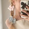 1pair Braids Mini Hair Clip for Hot Girls Ribbon Bowknot Shape Hair Barrettes Ponytail Hair Barrettes for Teens Girls