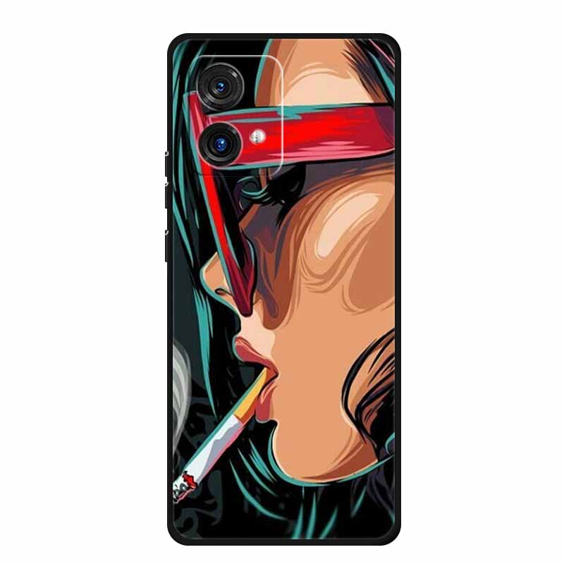 For Motorola Moto G84 G54 5G Case Animals TPU Soft Silicone Cover Phone Cases for Moto G54 MotoG84 Protector Wolf Bumper Coque