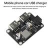 DC-DC Step-Down Module 9V/12V/24V To 5V5A Cell Phone Car USB Charger Dual USB Output with Case Fast Quick Charger Circuit Board