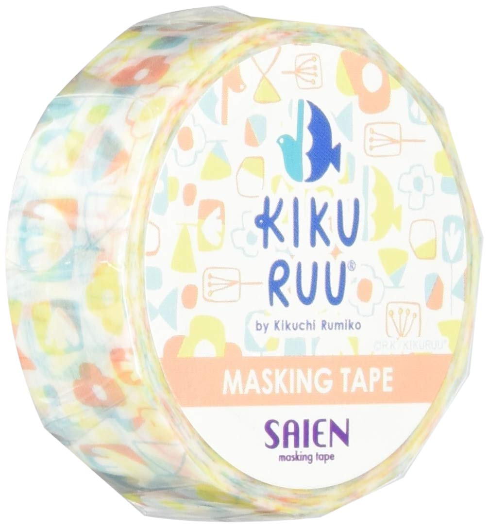 Kamiiso Sangyo Masking Tape kikuruu 15mm x 7m UR-0131