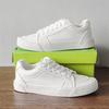 Men's Canvas Shoes 2025 New Spring Low-top Microfiber Leather Surface Trend Versatile Casual Shoes White Shoes