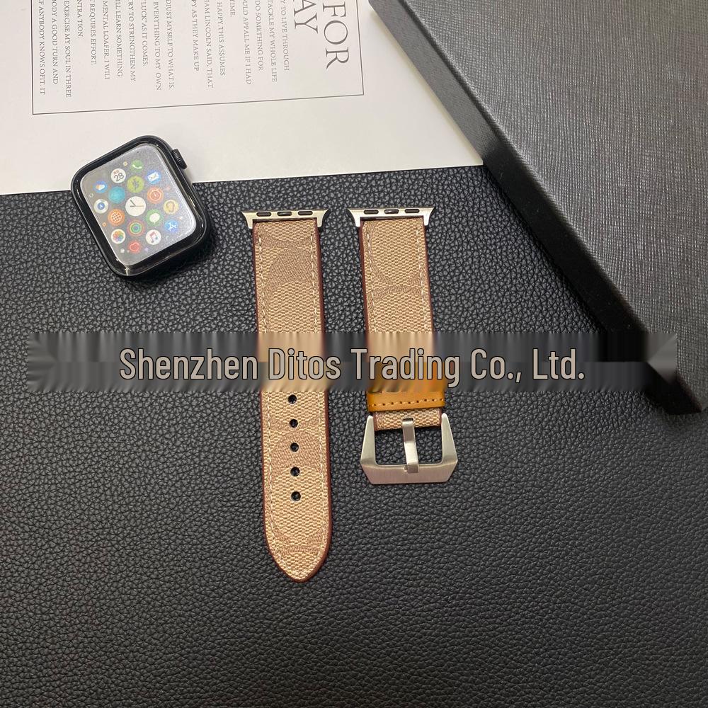 "Luxusní evropský a americký kožený řemínek pro Apple Watch" (Model S109876SE)"