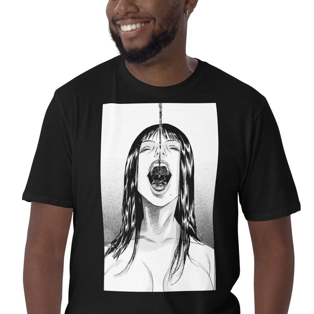 Anime Girl Horror Creepy Manga Vampire Short-Sleeve Unisex T-Shirt