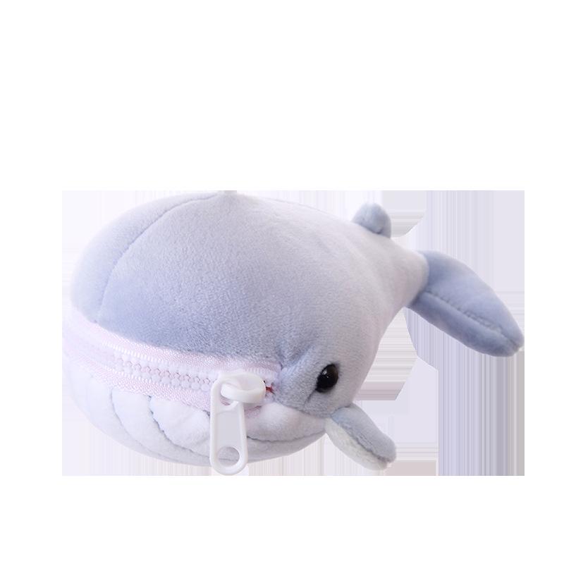Cute Sea Animal Plush Collection: Manta Ray, Shark, Salamander Doll, Backpack, Coin Purse & Pendant.