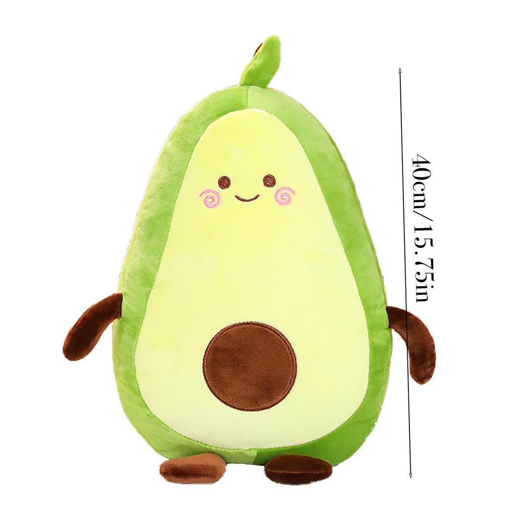 Comfortable Avocado Soft Pillow Plush Toy Kawaii Cartoon Fruits Appease Girls Baby Doll Toys