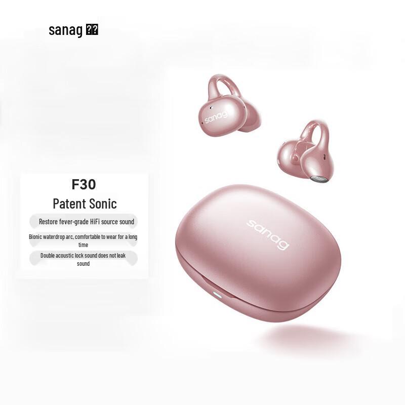 

SANAG F30 AI Translation Ear-Clip Open-Ear Bluetooth Headphones