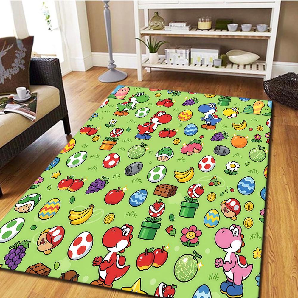 

Super Mario Home Decor Carpet, Bedroom Floor Rug, Digital Printing Movie Mat, Large Play Mat -HYQ85 60x90cm