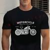 Summer Cotton T-shirt Vintage Race Motorcycle Old School Style T Shirt Short Sleeved Casual Basic O-Neck Unisex Tops