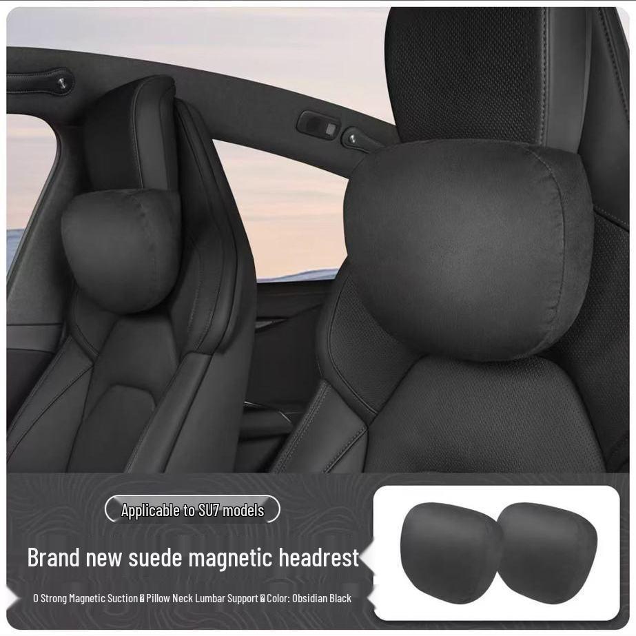 Xiaomi SU7 Magnetic Headrest Neck Support & Lumbar Pillow for Car