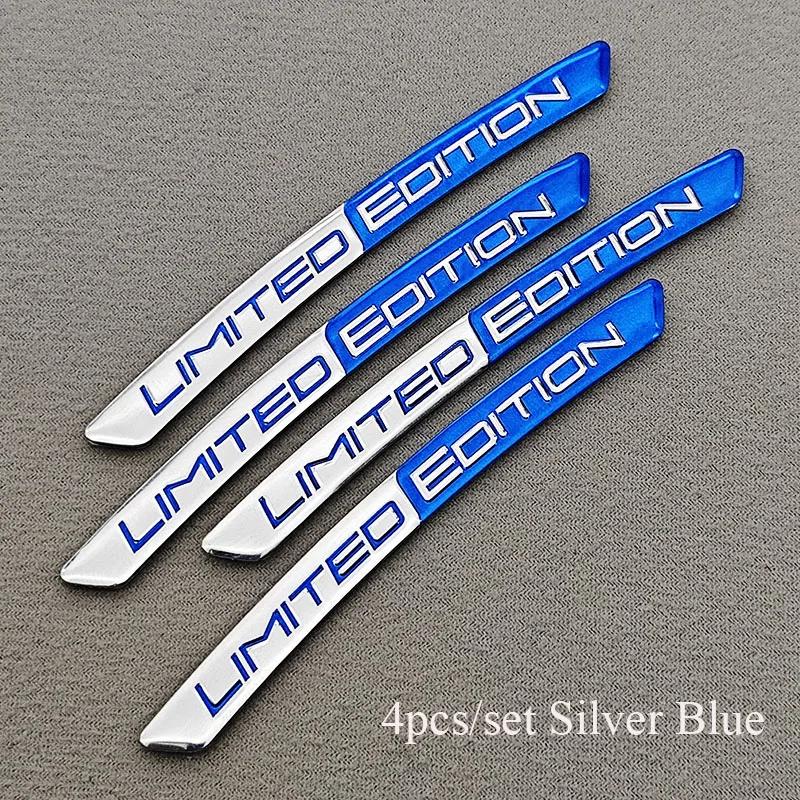 

4pcs/Set Alumium Car Wheel Hub Stickers Logo Limited Edition Emblem Car Decorative Decals Motorcycle And Bicycle Wheel Hub Badge Style36