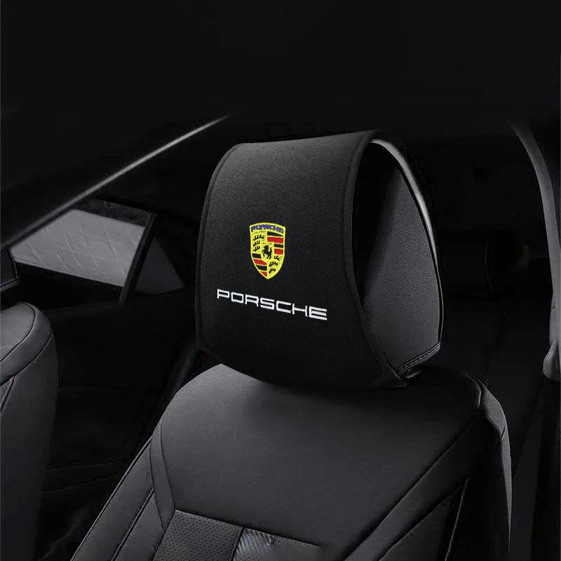 Fashion Car Seat Back Headrest Pillow Storage Bag Dustproof Cover For Porsche Boxster Cayenne Panamera Macan Cayman 911 918 996 917 991