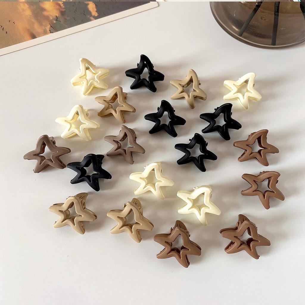 Mini Brown Cross-Border Claw Hair Clip for Bangs & Forehead