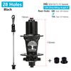 TANKE 120 Click Hub 6 Bearing MTB Mountain Bike Hub Front Rear 28 32 36 Holes QR Thru-axle Exchange Disc Brake Bicycle Hubs HG