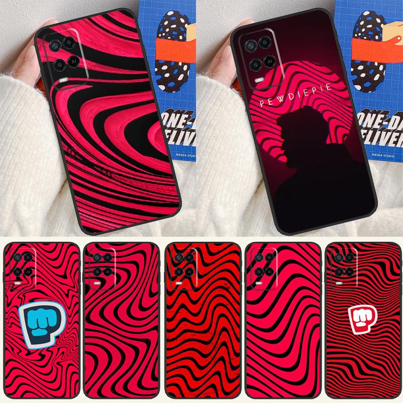 Pewdiepie Wave Case For Oppo A91 A5 A9 A16 A76 A96 A58 A78 A98 A52 A72 A74 A94 A54 S A57 A77 A15 A17 Cover