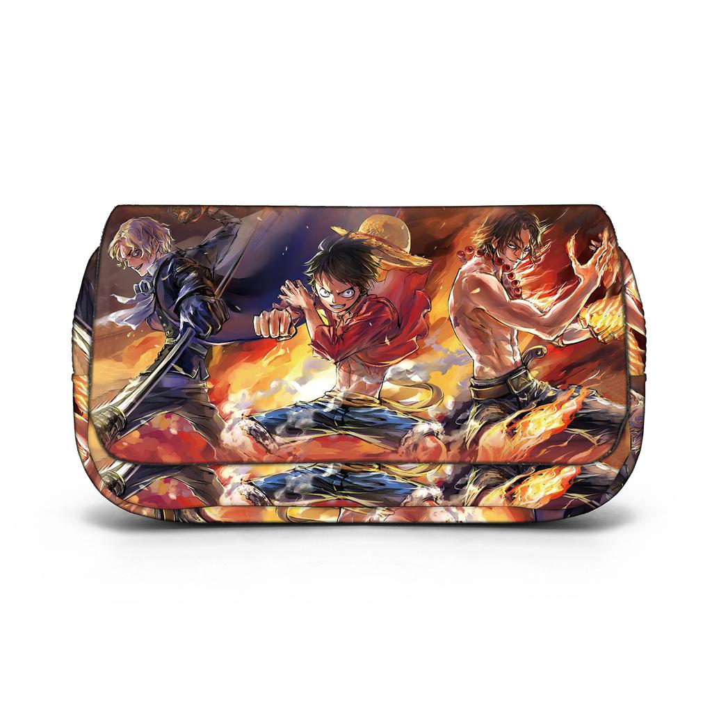 ¡Novedad, en stock! Estuche/caja de papelería de One Piece para estudiantes de primaria y secundaria, con elementos de anime de dibujos animados. KTB