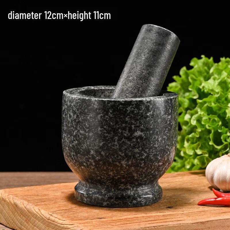 LISM Natural Stone Mortar and Pestle