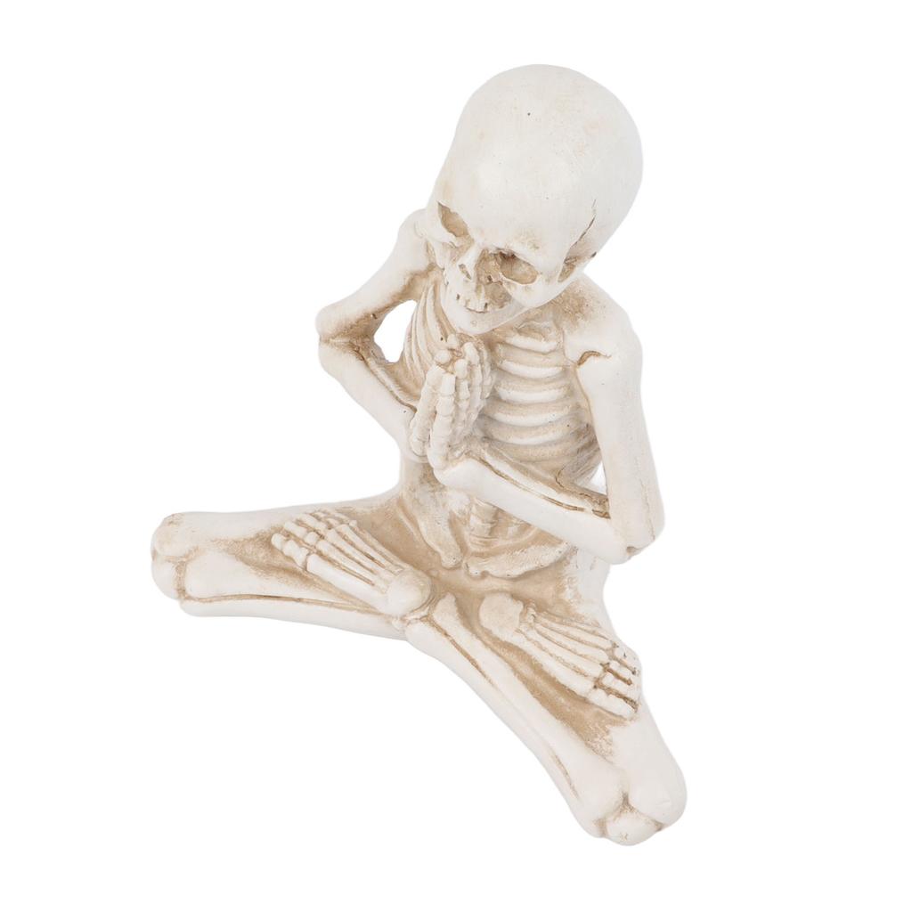 Figurillas de Esqueleto Exquisitamente Talladas Resistentes al Color Realistas Decoraciones de Esqueleto de Halloween Aterradoras