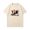 Beatles Printed Tshirt Shortsleeved Bohemian Retro Rock Mens Shellback Band Pure Cotton Loosefitting Casual Summer Trend