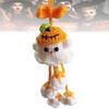 Halloween Crochet Kit Crochet Ghost Bag Charm DIY Kit Crochet Project Ghost Hanging Decoration Craft Set for Crochet Lovers