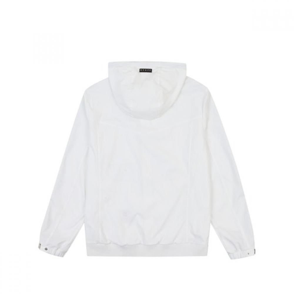 ONOFF Men S baSic Jumper With Sleeve Piping Color Of1103ga White