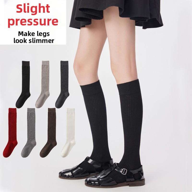 Wool Calf Socks for Women In Autumn and Winter, Thin, Soft and Comfortable Boneless Long Pile Socks