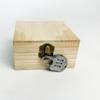 Key Safe Box Cash Box Bank With Secure Lock Pine Wood Jewelry Treasure Chest Unpainted Wood Small Wooden Box