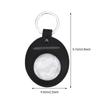 1Pc PU Leather Keychain Coin Holder Double Side Coin Display Case Medallion Sobriety Coin Recovery Chip Airtag Challenge Coin