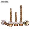 Zhuozan Color Zinc Hex Head Self-Drilling Tapping Screws