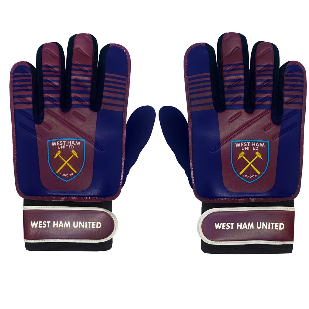 West Ham United FC Boys Two Tone Goalkeeper Gloves