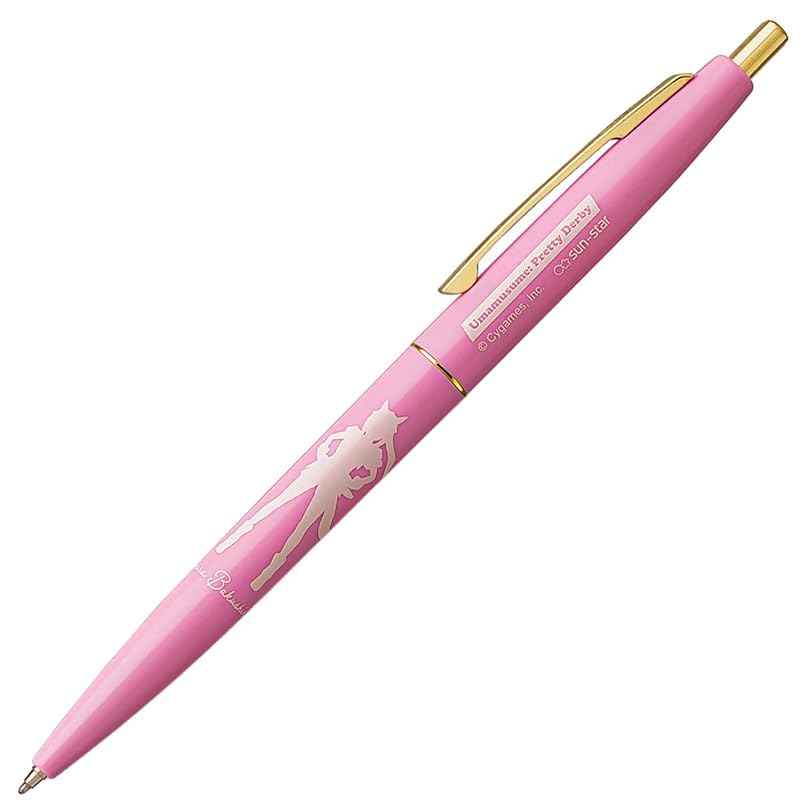 

sunstar stationery Uma Musume pretty derby oil ballpoint pen click gold 0.5mm Sakura Bakushin Oh S4651405