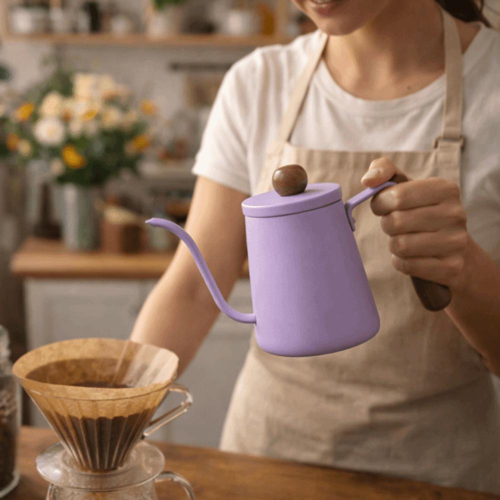 350ML Häll över kaffekanna Rostfritt stål Droppfilter Kaffebryggare Handbryggningskanna Kök