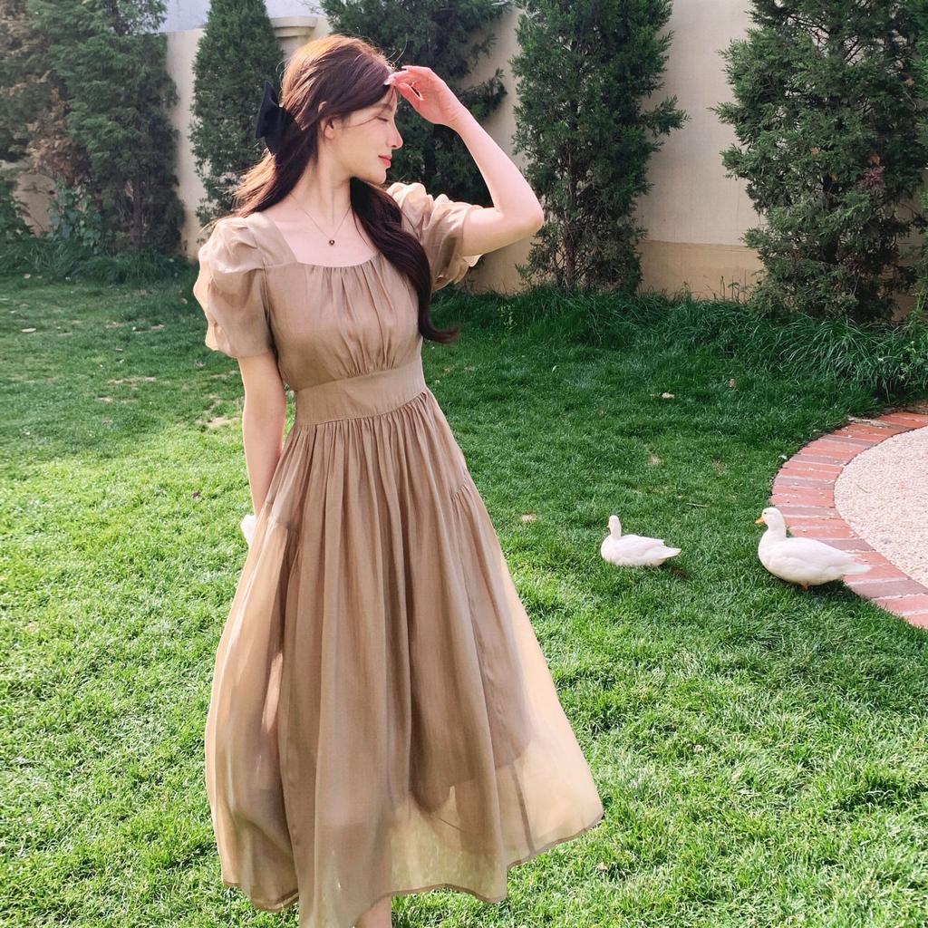 Fairy Dresses Women's Mid-length Summer New French Sweet Gentle Dress Party  Style Long Dress  buy the best products in the Ayzeze online store