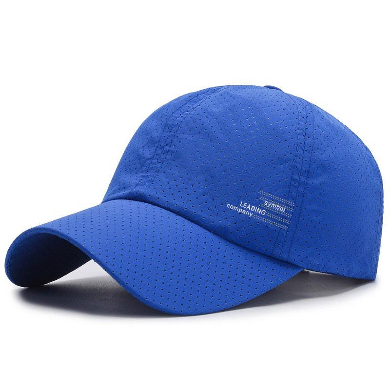 

Letters Men Hats Women Summer Casual Double Print Baseball Caps Protection Sun Light Blue