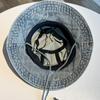 Bucket Hat Women Men Denim Fisherman Cap Outdoor Camping Mountaineering Retro Washed Sunshade Sun Hat Female New