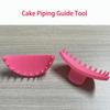 2 Stück Kuchenbogen-Führungswerkzeug Back-Spritzbeutel-Schablone Kuchen-Dekorationsschaber Anfänger-Dekorierwerkzeug für Heim-Bäckerei-Shop