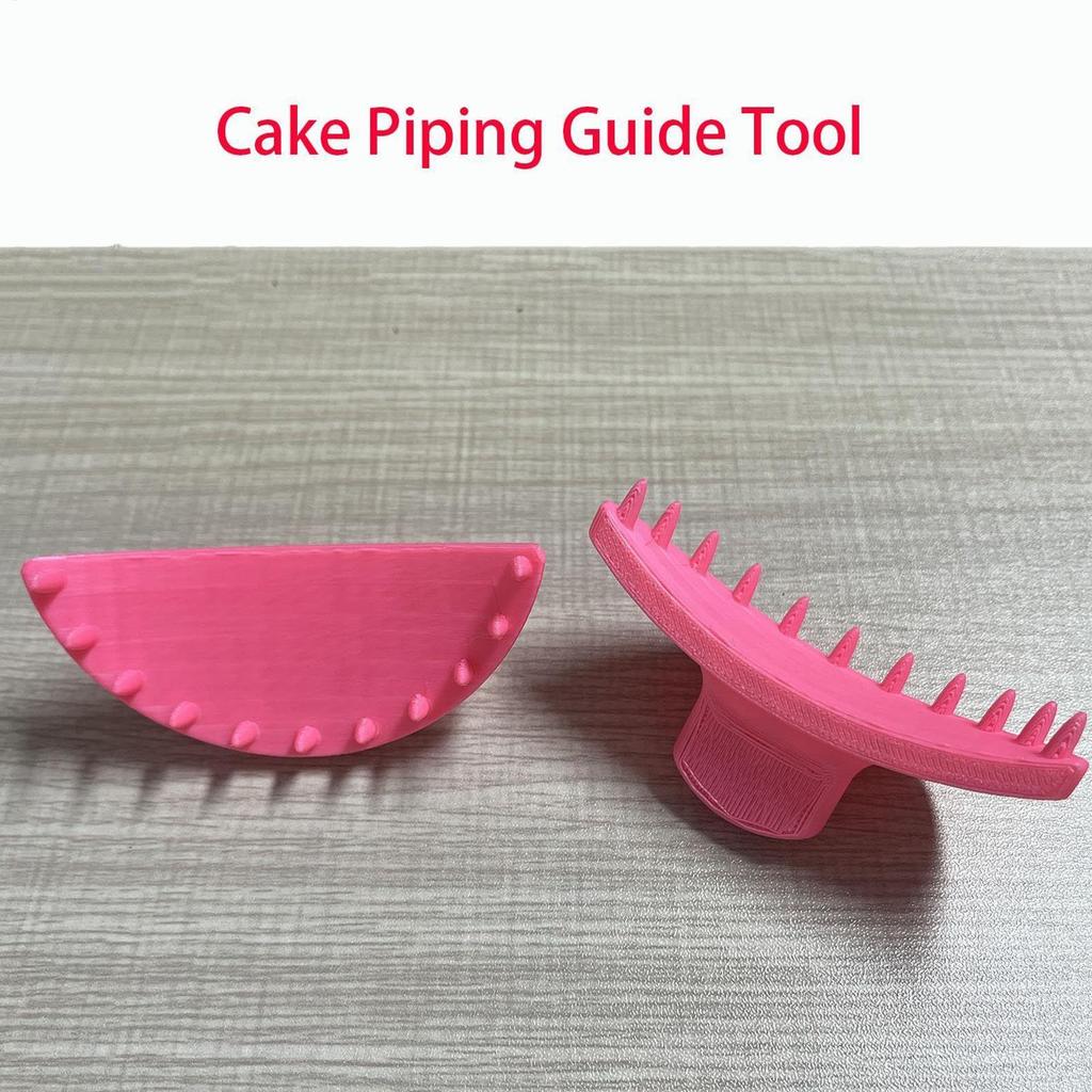 2 Stück Kuchenbogen-Führungswerkzeug Back-Spritzbeutel-Schablone Kuchen-Dekorationsschaber Anfänger-Dekorierwerkzeug für Heim-Bäckerei-Shop