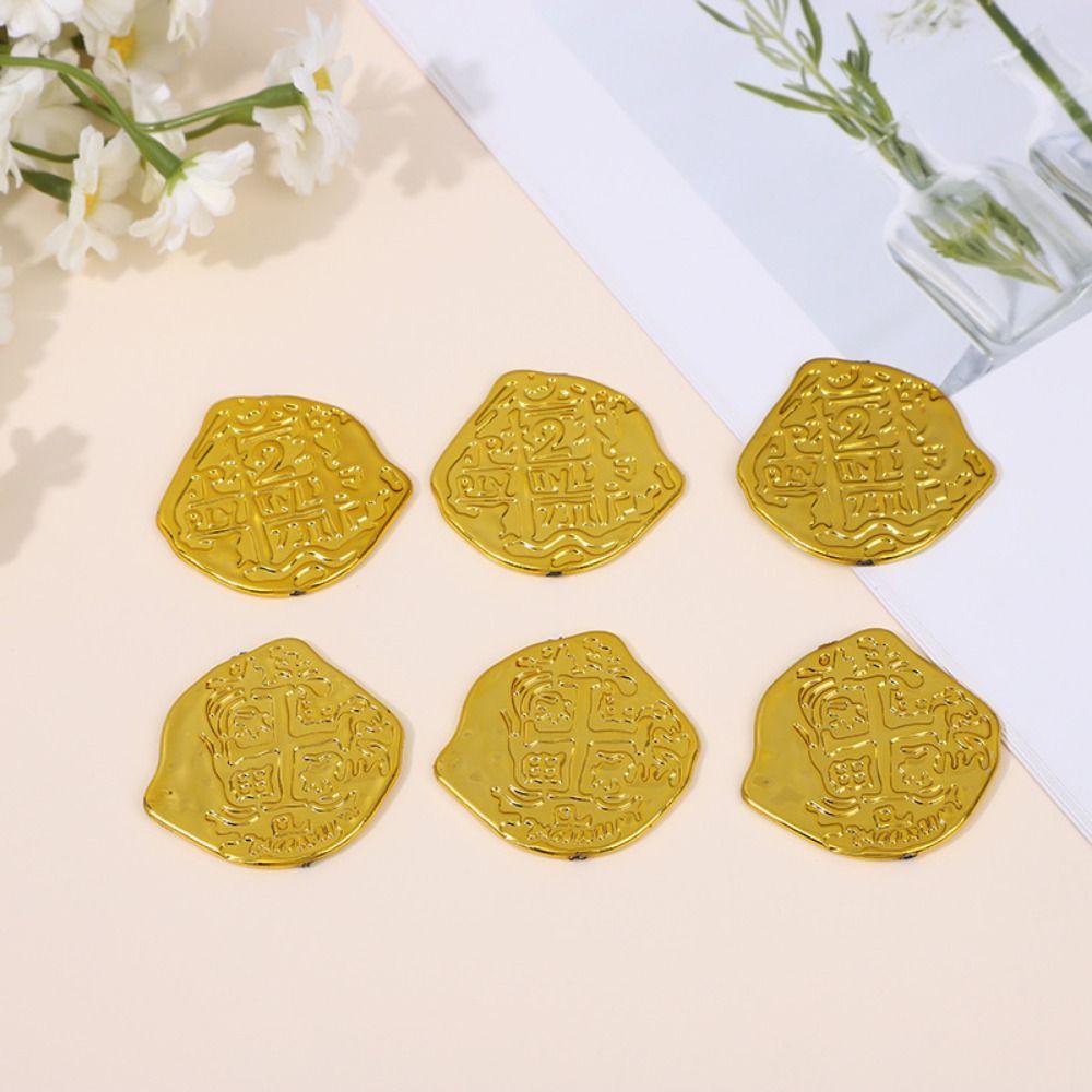 Simulated Caribbean Pirates Coin Electroplated Pirate Coins Game Coin Coins Prop  Friends