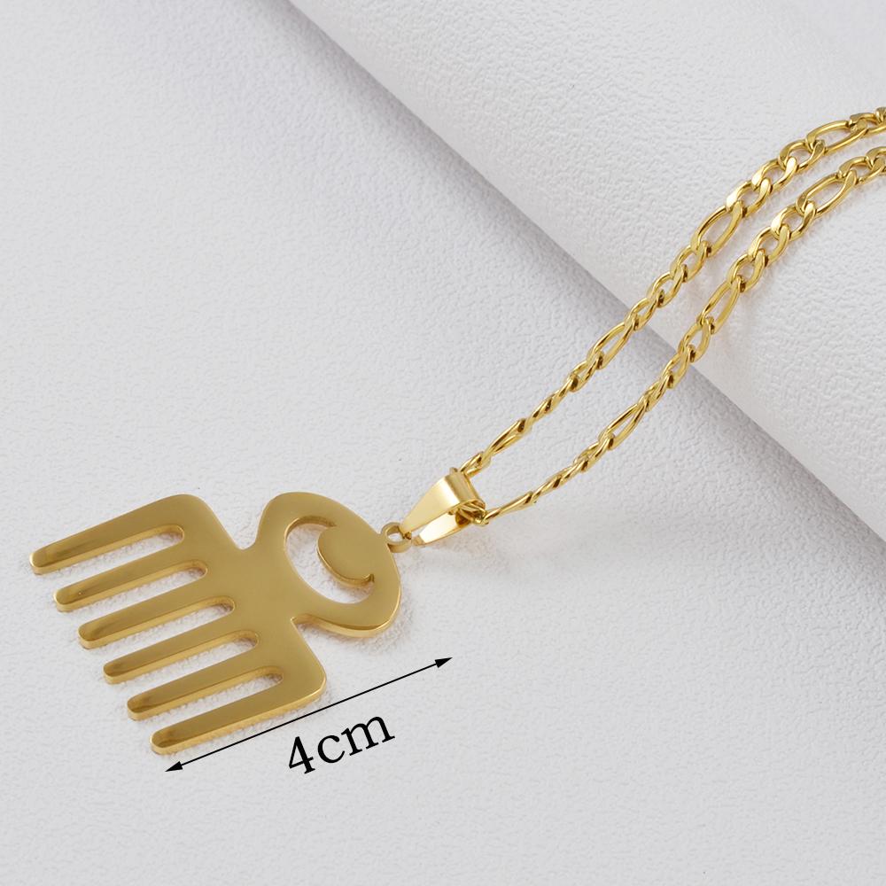 Anniyo African Gye Dwennimmen African Symbol Pendant Necklaces Ancient Egypt Ethnic Jewelry #550062 50cm OR 19.7 Inches