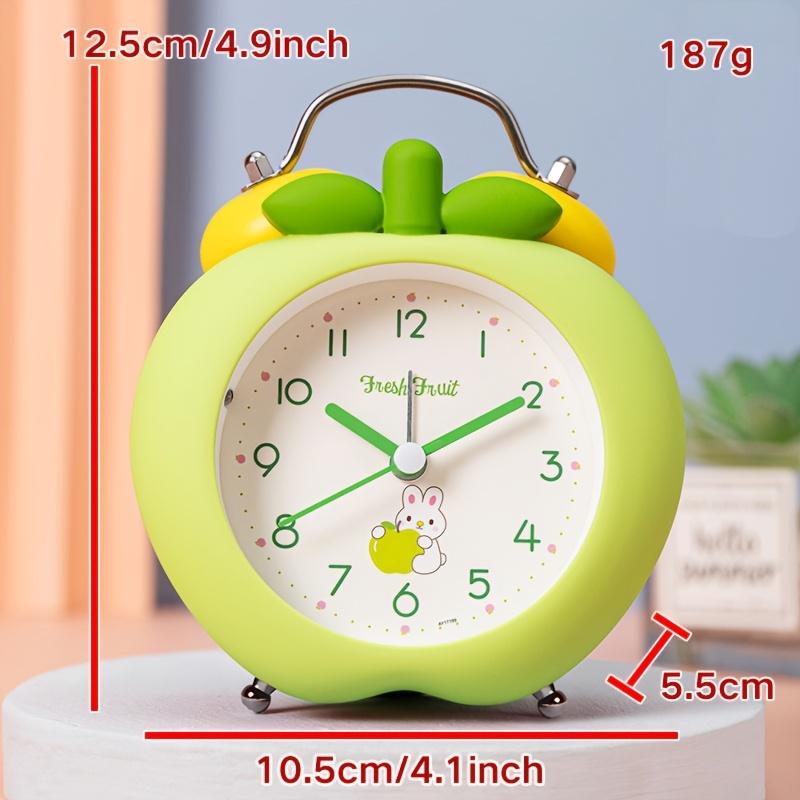 Apfelförmiger Schlafzimmerwecker: Eine stilvolle Ergänzung für Ihr Büro, Ihren Schreibtisch, Ihr Wohnzimmer oder Ihr Studentenwohnheimzimmer. Der leise Betrieb sorgt für ungestörte Ruhe oder beim Lesen.