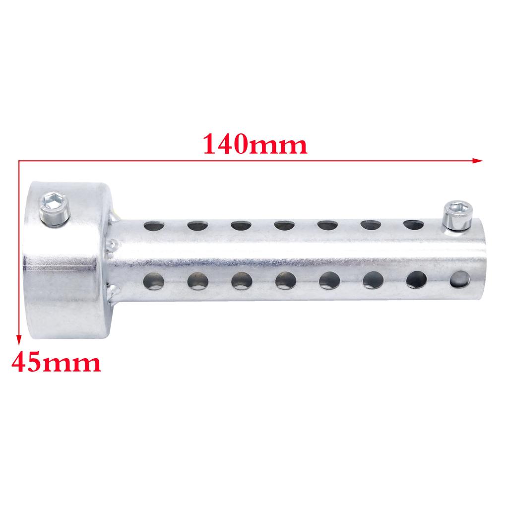 Amortizor de eșapament de argint universal pentru motocicletă DB Killer Toba de eșapament Inserție de deflector Argintiu Eliminator de zgomot