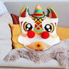 3D Lion Embroidered Pillow Case, Creative Pillowcase Chinese New Year Cushion Cover, for Bedding, Sofa, Living Room, Home Decor