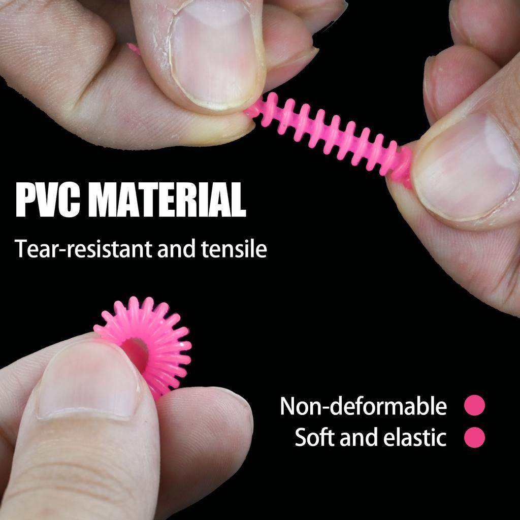 50Pcs 3.6cm Sinking-Type Needle-Tail Bubble Worm Fishing Lures, Lifelike  Ultra-Natural Swimming, Strongly Attract