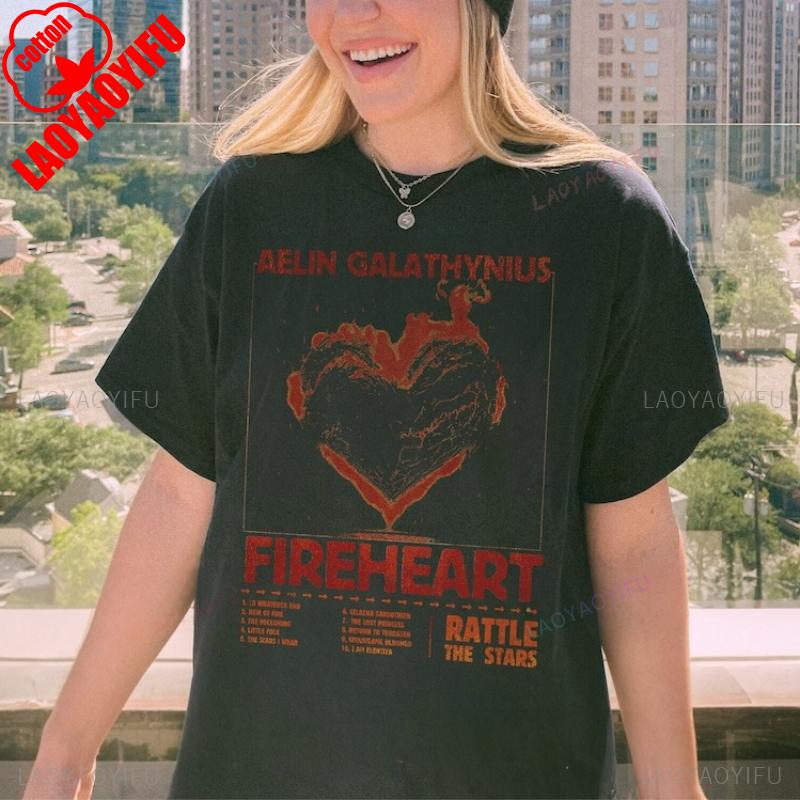 

Рубашка Огнесердая Винтажная Рубашка Эйлин Галатинус До Конца Футболка Лицензионная SJM Стеклянный Трон Футболка Хлопковая Летняя L