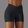 Women's High Waist Hip Lifting Yoga Shorts - European/American, Seamless, Three-Quarter Length, Perfect for Summer Sports