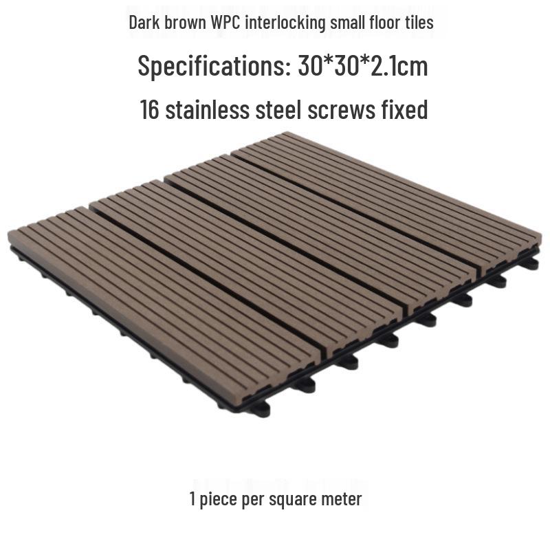 Custom WPC Outdoor Balcony & Garden Flooring Tiles