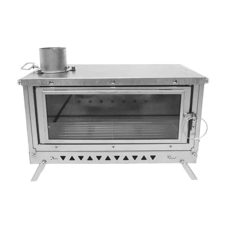 UOSU Outdoor Camping Wood Stove with Glass Window