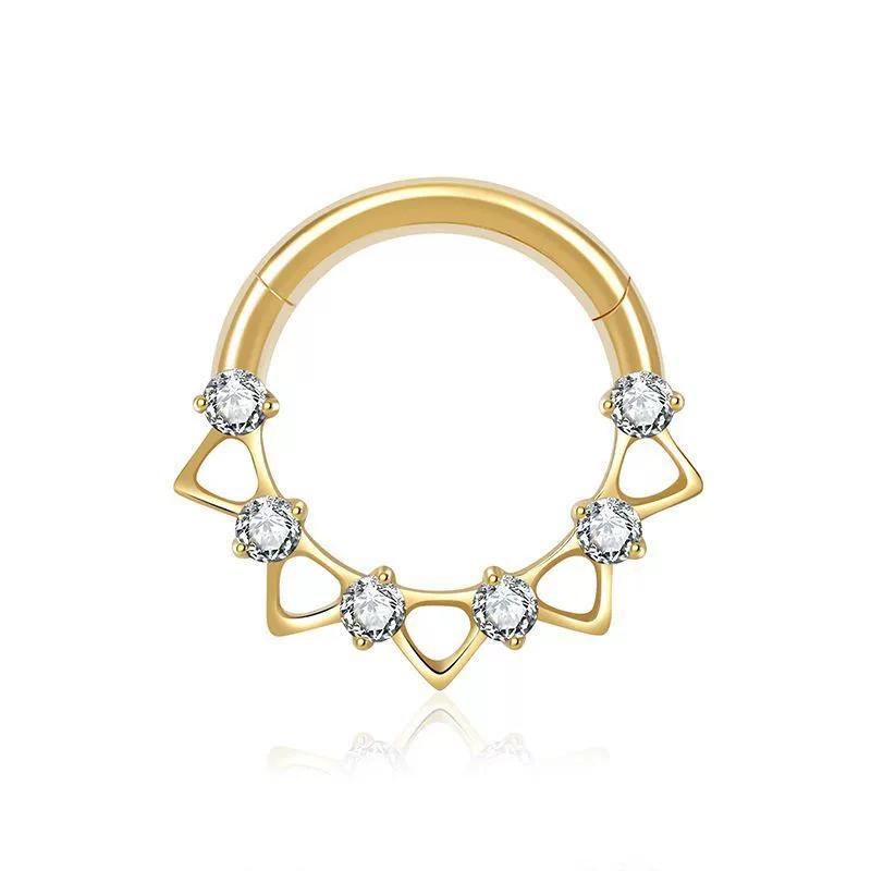 ASTM F136 Titanlegierung Mode Piercing Schmuck Mehrere Stile für Ohrbrücke, Brustwarzen-Barbell, Nasenring | Festival & Party