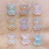 50Pcs New Cute Mini Shiny Little Bear Flat Back Resin Cabochons Scrapbooking DIY Jewelry Craft Decoration Accessories