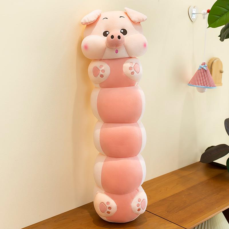 Cute Caterpillar Long Pillow: Girls' Bedroom Side Sleeper & Backrest