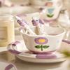 Mibeili Cute Cream-Style Ceramic Dinnerware Set